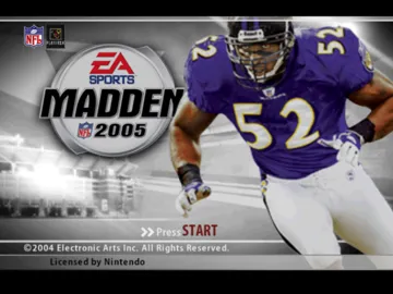 Madden NFL 2005 screen shot title
